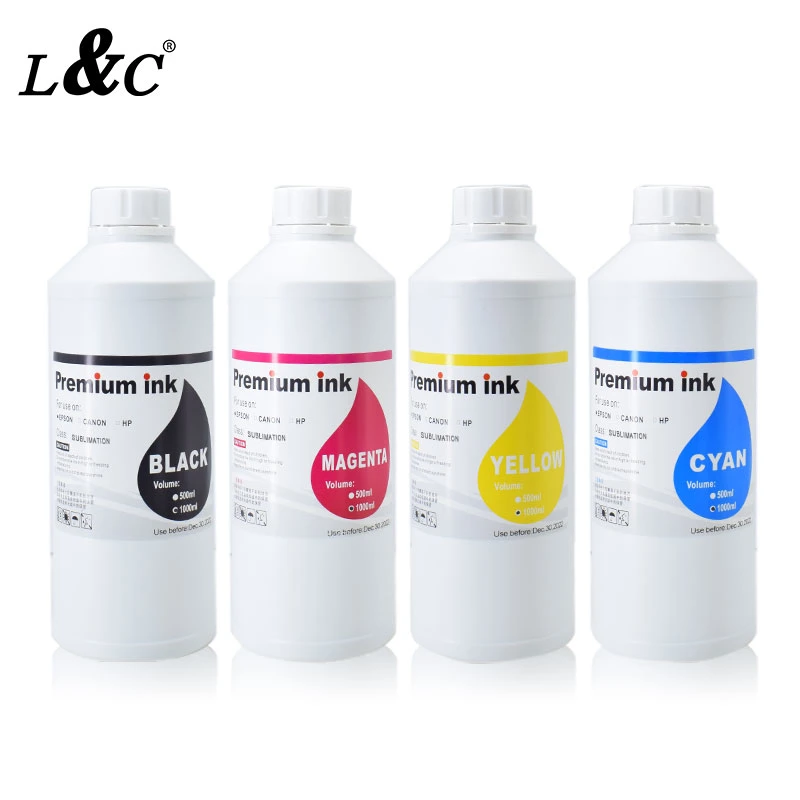 Premium Digital Textile Water Based Refill Ink Dye Sublimation Ink Customized Heat Transfer for Epson Inkjet Printer L1800 Et-2720/4700/2726/2715