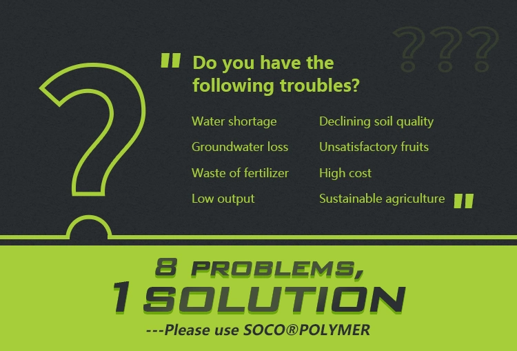 Hot Sale Water Saving 100% Safety Polymer Polyacrylate Potassium Based Soil Conditioner Hydrogel Polymer