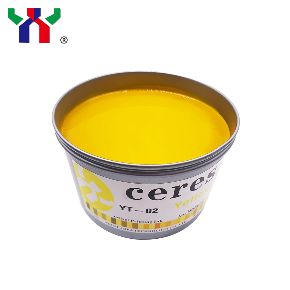 High Gloss Ceres Eco-Friendly Soy Bean Ink for Offset Printing Machine, Color Black, 1kg/Can