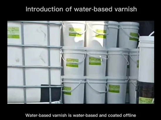 Double-Sided Water-Based Varnish for Coated Paper Manuals Magazines Books and Printed Materials